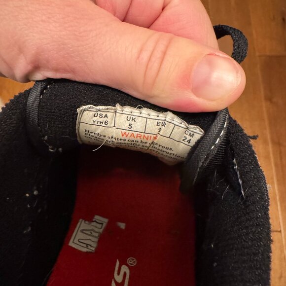 Black, White, and Red Heely's | VGUC | Youth Size 6 - Picture 5 of 6